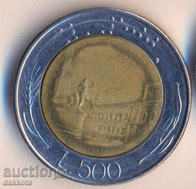 Italia 500 liras 1982