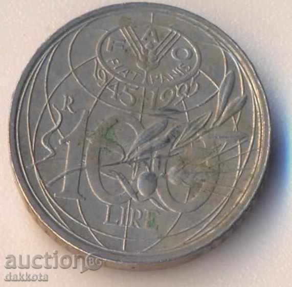 Италия 100 лири 1995 година
