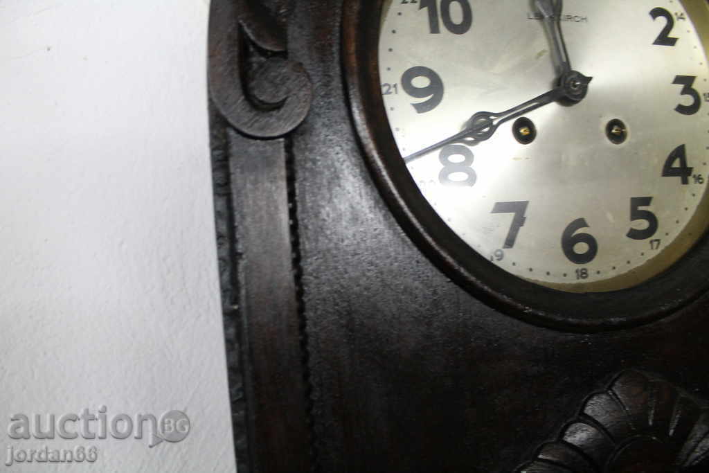 Wooden wall clock German Lenzkirch - 6