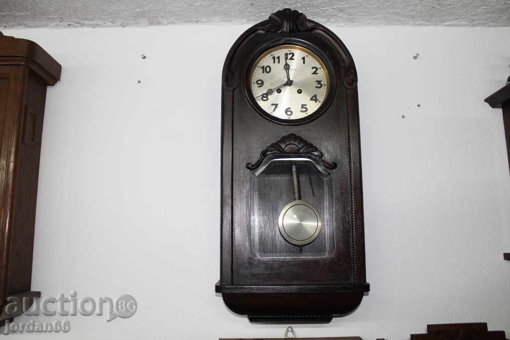 Wooden wall clock German Lenzkirch