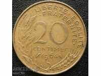 France - 20 centimeters 1964