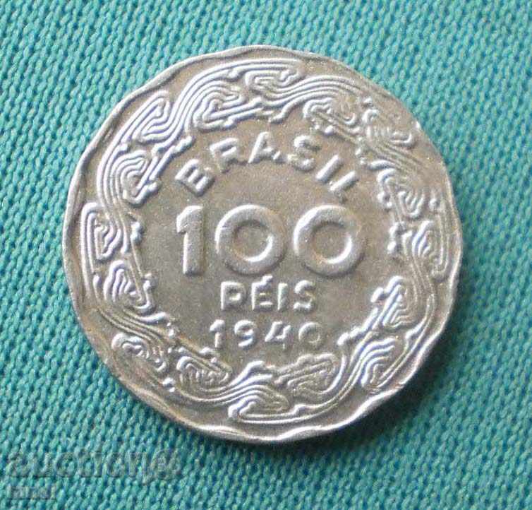 Brazil 100 Ray 1940
