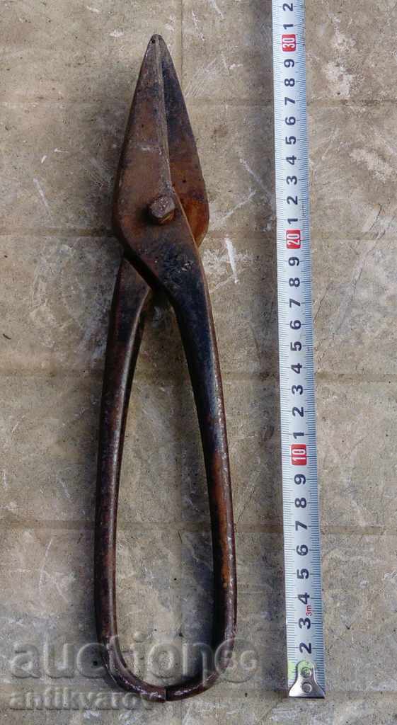 Old scissors, iron, instrument
