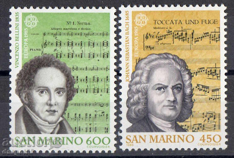 1985 San Marino. Europa. Anul european de Muzică.