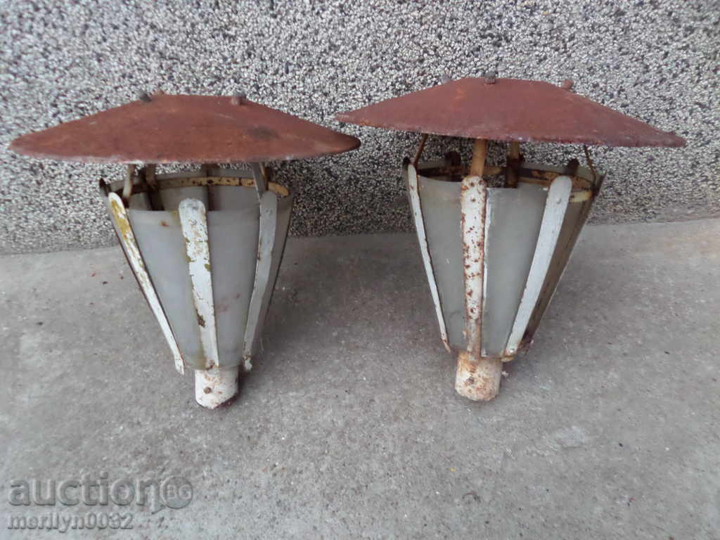 Street lamps early 70's VINTAGE lamp lantern PARK Alley