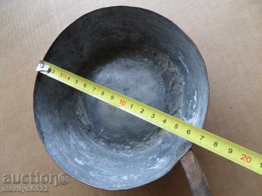 Παλιά κουτάλα χαλκού, τηγάνι, χαλκός, χάλκινο σκεύος, Yamaki - 6 Παλιά κουτάλα χαλκού, τηγάνι, χαλκός, χάλκινο σκεύος, Yamaki - 6