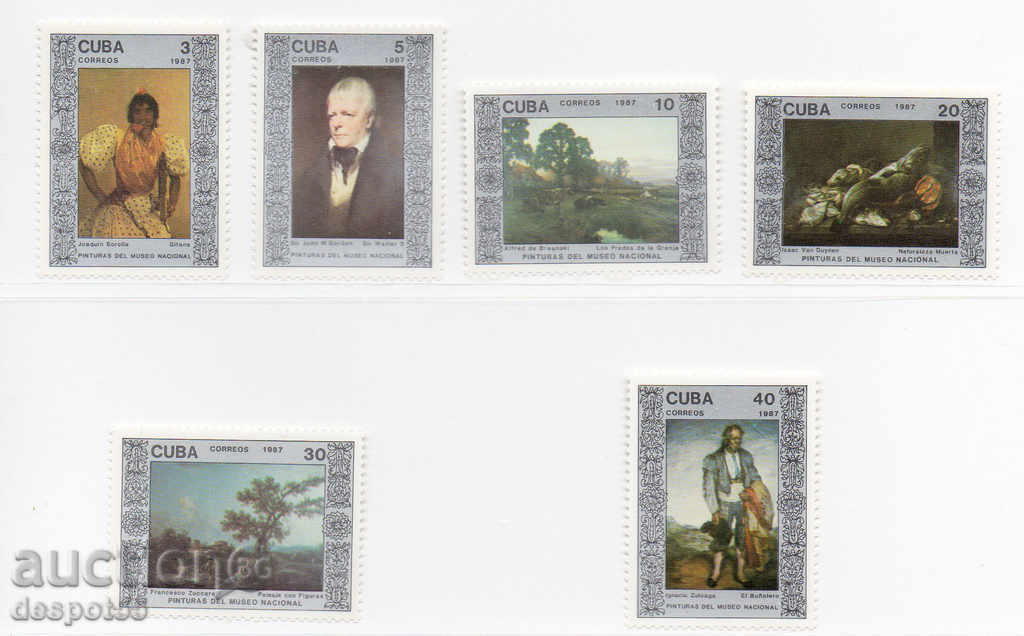 1987. Cuba. The National Museum - paintings.