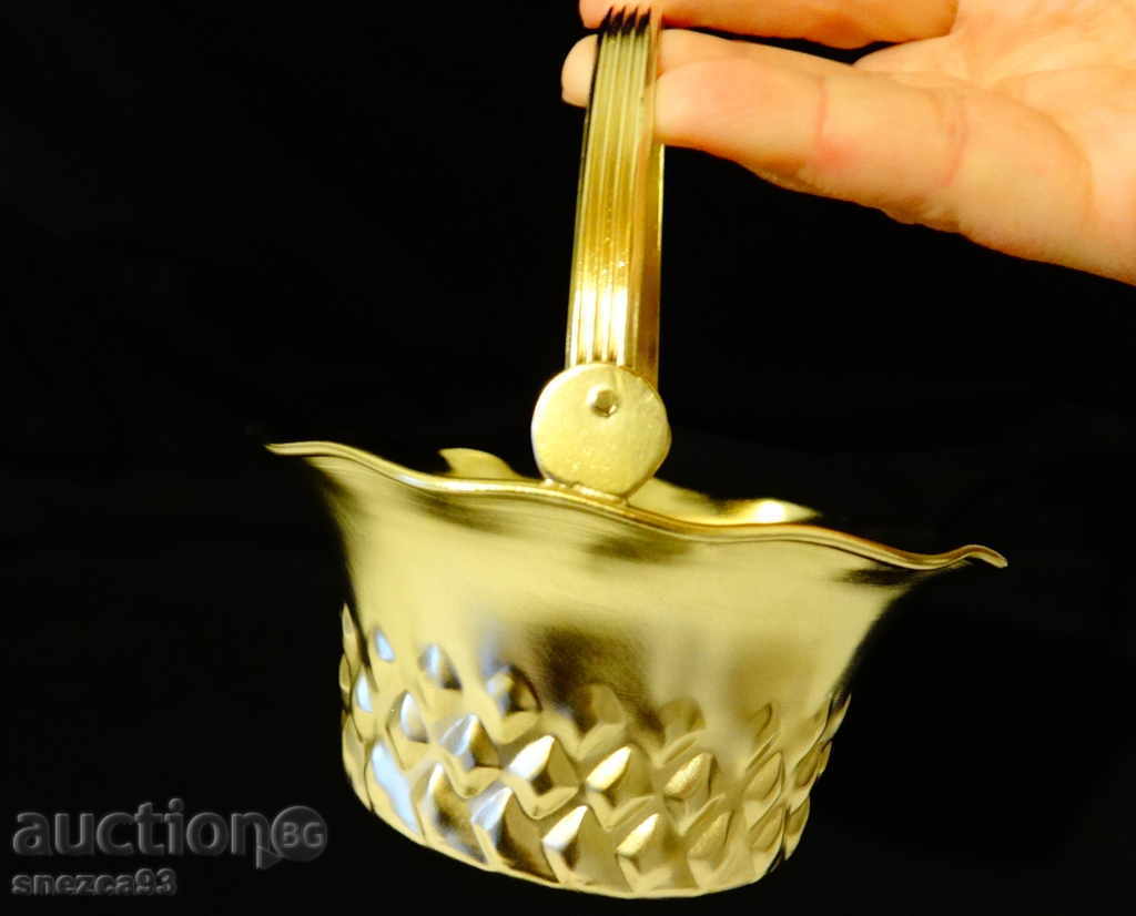 Auction Brass candy basket. Auction Brass candy basket.