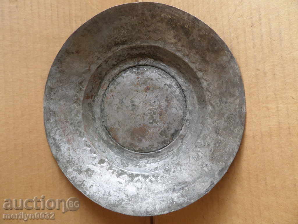 Ancient tin tin, saucer, bowl, tass, copper pot, baker - 7 Ancient tin tin, saucer, bowl, tass, copper pot, baker - 7