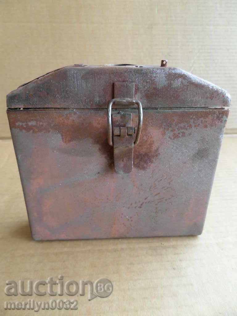 Armata caseta cartuș cutie de metal baterie WW2
