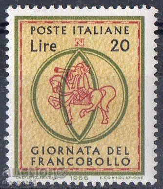 1966. Италия. Ден на пощенската марка.
