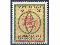 1966 Ιταλία. Ημέρα σφραγίδα του ταχυδρομείου.