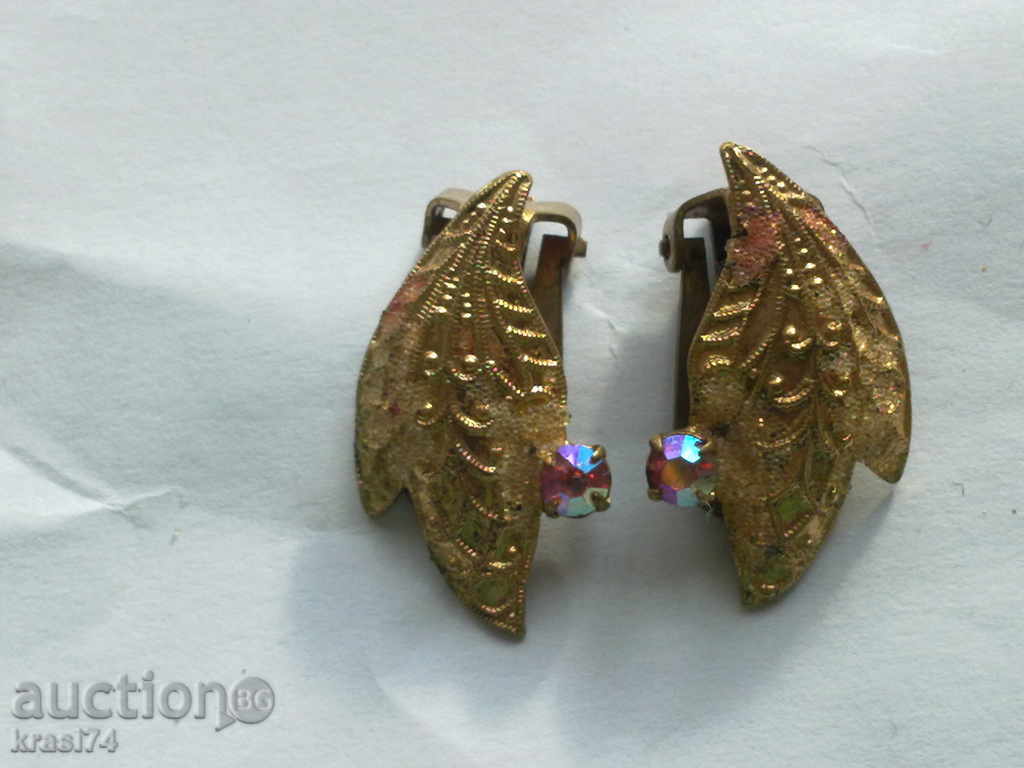 Old gilt earrings