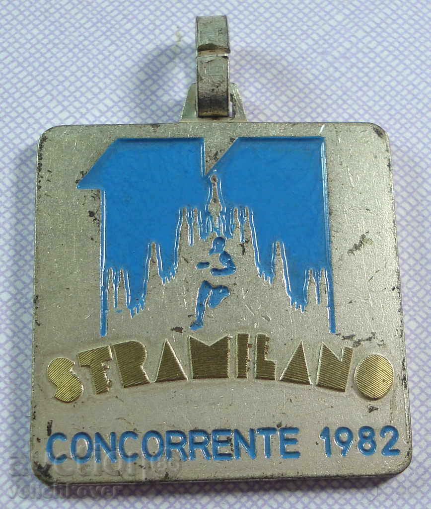 17024 Italy sign in the marathon of the city of Milan 1982