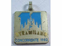 17024 Ιταλία σημάδι συμμετέχοντες στο μαραθώνιο του Μιλάνου το 1982.