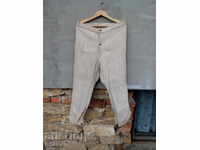 Ankle linen trousers