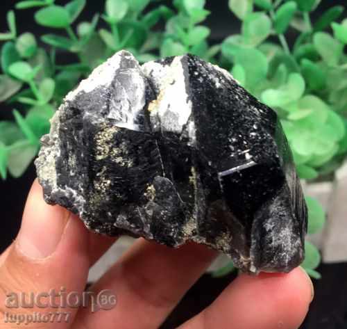 Auction  natural black quartz mineral