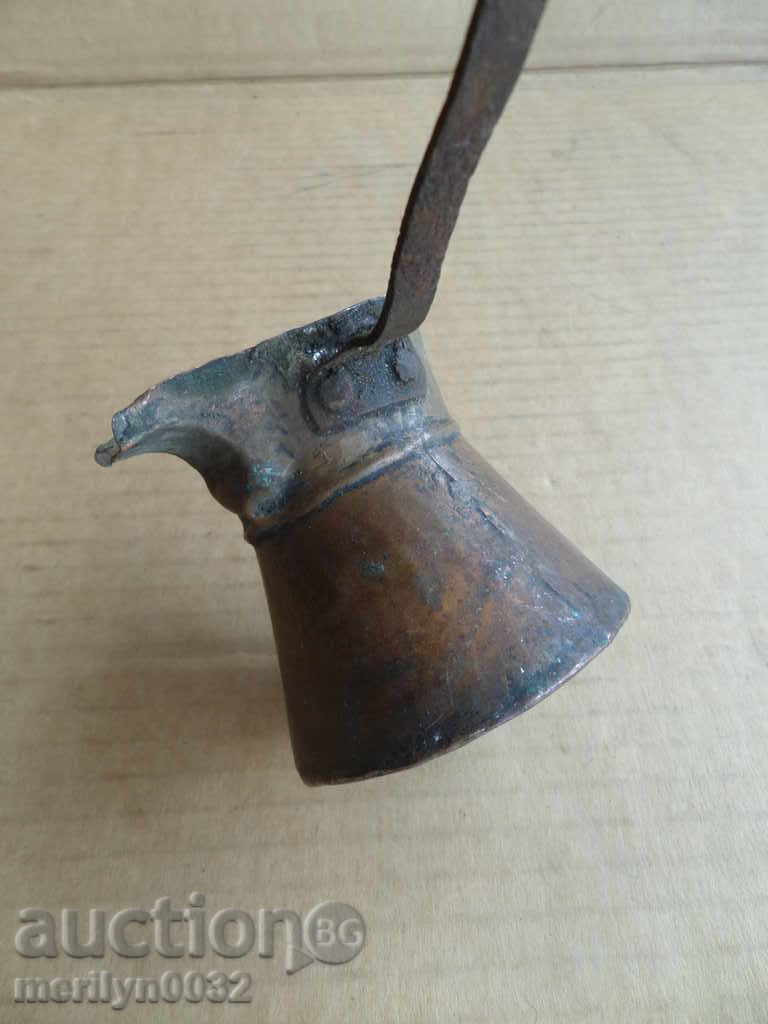 An old copper jade coffee beaker copper pot - 5 An old copper jade coffee beaker copper pot - 5