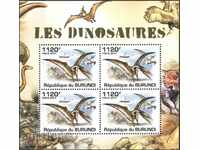 Clean block Fauna Dinosaurs 2011 from Burundi