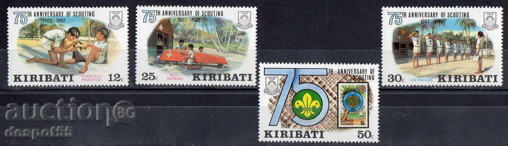 1982. Kiribati. 75 years of the Scout Movement.