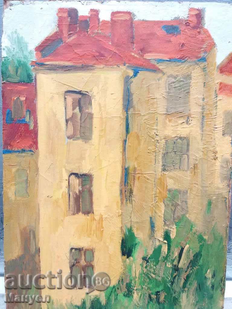 Sell a picture Plovdiv - Old town of Kamen Kalchev. with price 45.00 BGN | € 23.01 Sell a picture Plovdiv - Old town of Kamen Kalchev. with price 45.00 BGN | € 23.01