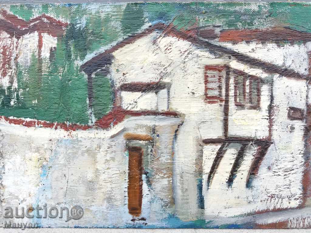 Продавам картина Пловдив-Стария град на Камен Калчев.