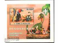 Scouts curate Dinozaurii bloc 2007 Sao Tome și Principe