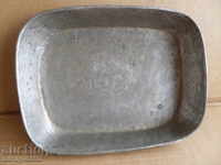 Old pan, copper pot, baking tray, blue tray, copper vessel