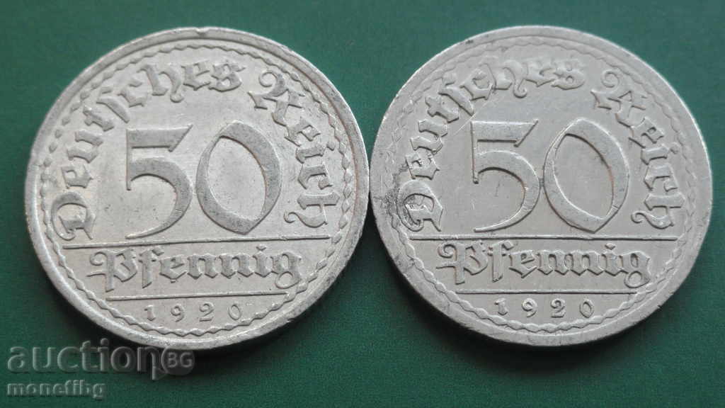 Germany 1920 - 50 PPH (2 pieces) A - 6
