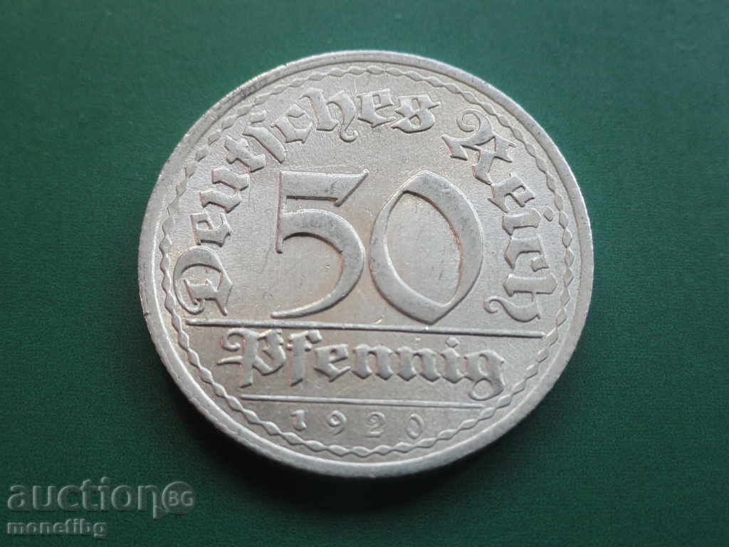 Livrarea Germania 1920 - 50 pfenning (A) Livrarea Germania 1920 - 50 pfenning (A)