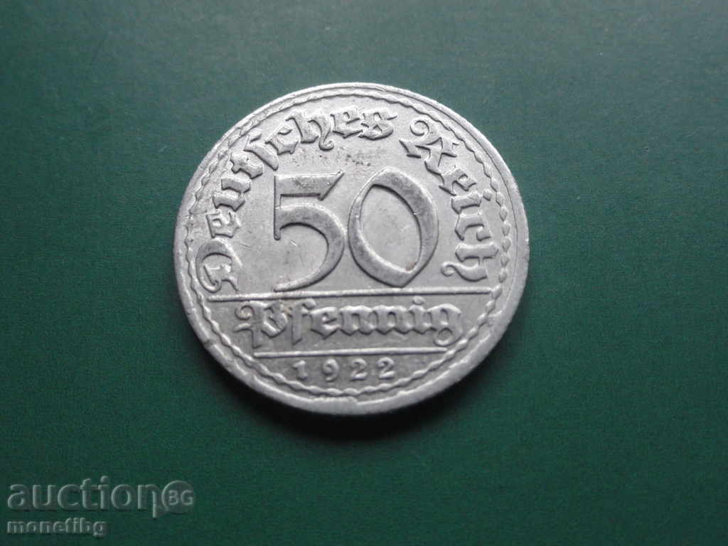 Germany 1922 - 50 pfenning (D) with price 3.20 BGN | € 1.64 Germany 1922 - 50 pfenning (D) with price 3.20 BGN | € 1.64