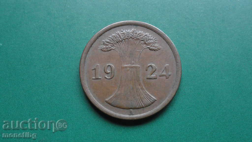 Германия 1924г. - 2 пфенинга (А)