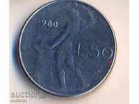Италия 50 лири 1980 година