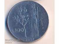 Италия 100 лири 1957 година