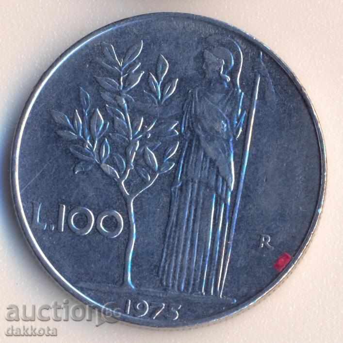 Italy 100 pounds 1975