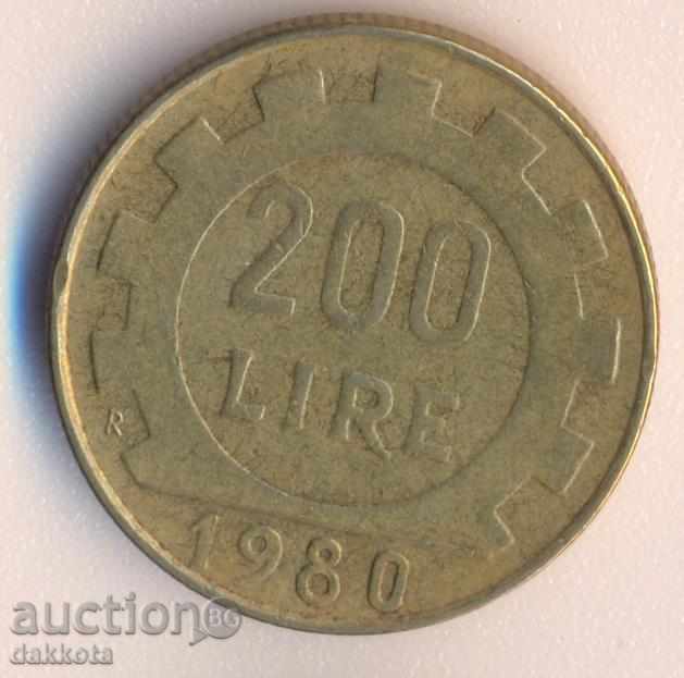 Italy 200 pounds 1980