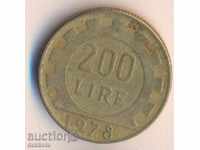 Italy 200 pounds 1978 year