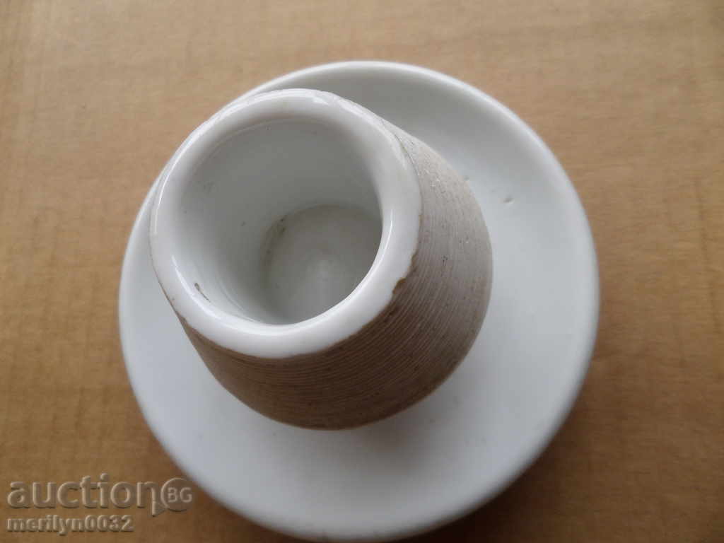 An old porcelain porcelain candlestick - 7 An old porcelain porcelain candlestick - 7
