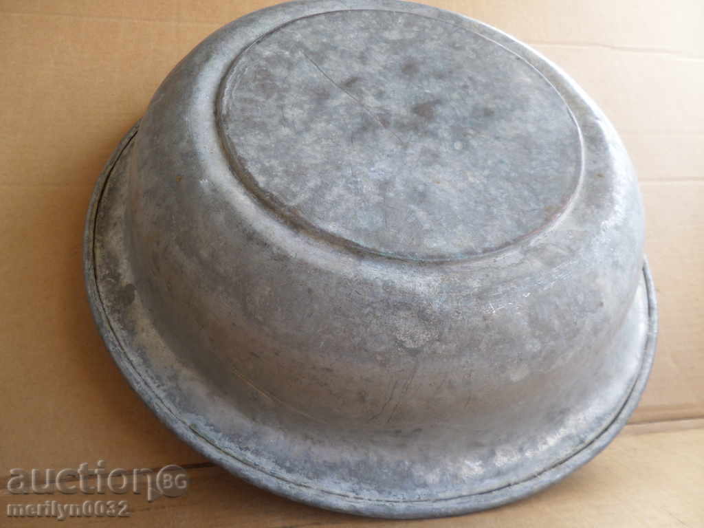 Old Bakery Bowl, Baker, Copper Bowl, Trough - 6