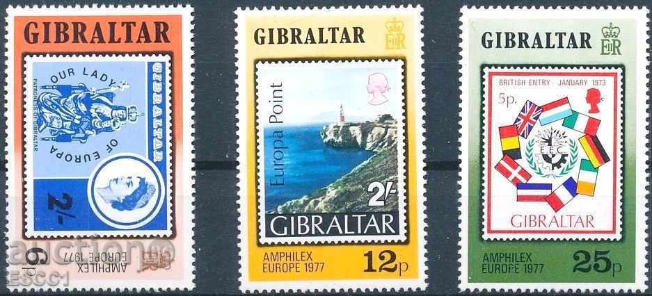 Чисти марки Филателна изложба Амфилекс 1977  от Гибралтар