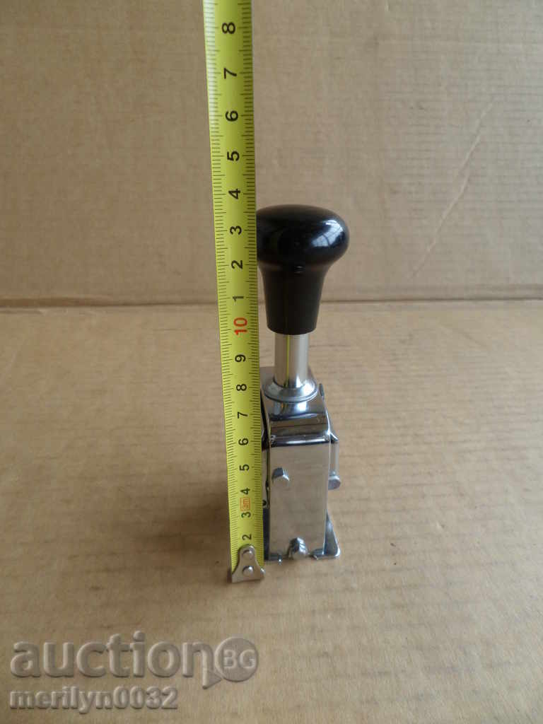 Delivery of An old stamp with rotating digits Delivery of An old stamp with rotating digits