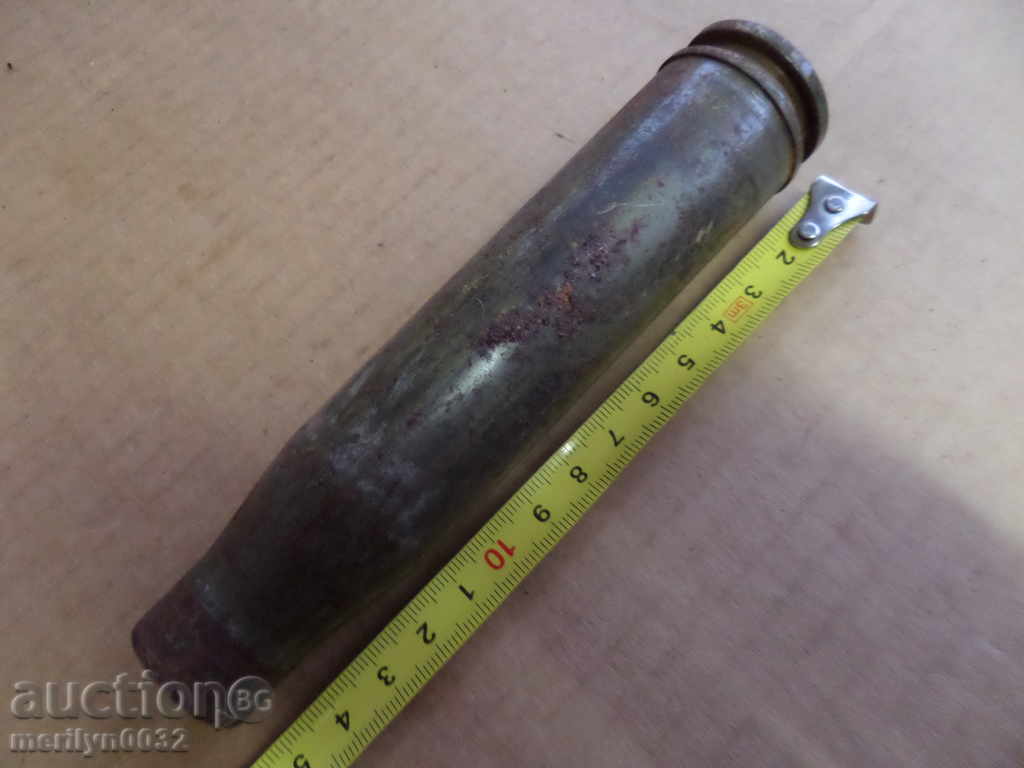 Steel coil of a large gun ammunition cartridge