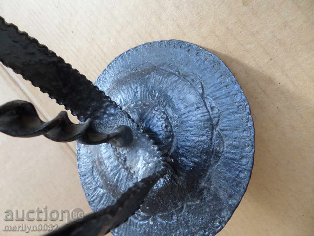 An old candle made of wrought iron lamp with price 42.00 BGN | € 21.47 An old candle made of wrought iron lamp with price 42.00 BGN | € 21.47