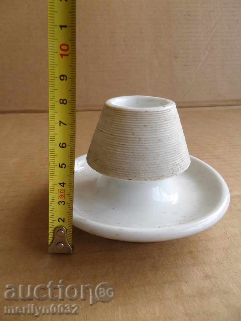An old porcelain porcelain candlestick - 5 An old porcelain porcelain candlestick - 5