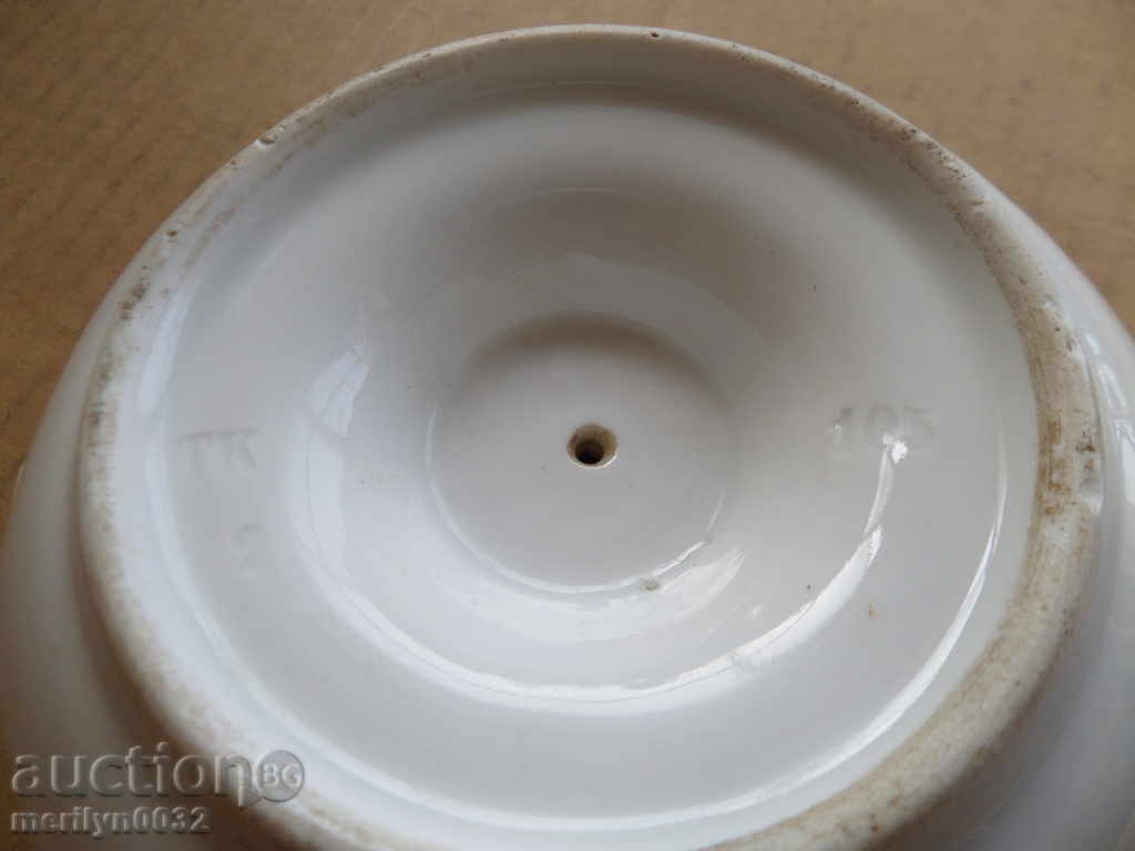 An old porcelain porcelain candlestick - 6 An old porcelain porcelain candlestick - 6