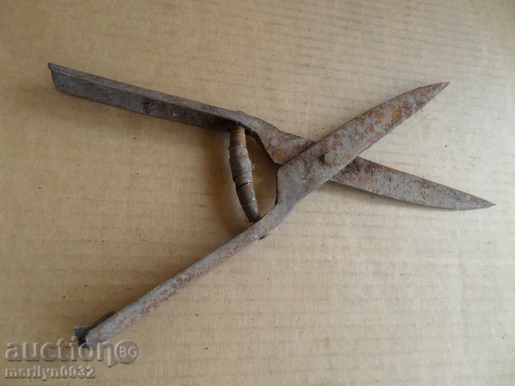 Old garden forged scissors early 20th century with price 28.00 BGN | € 14.32 Old garden forged scissors early 20th century with price 28.00 BGN | € 14.32