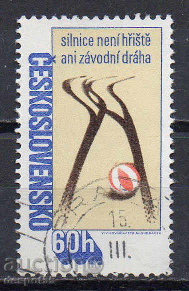 1978. Cehoslovacia. Siguranța rutieră.