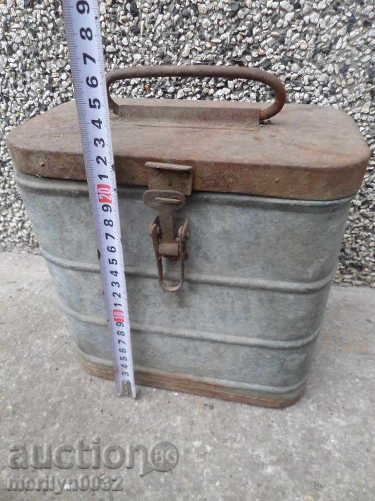 Δημοπρασία δοχείο Στρατού Β 'Παγκοσμίου Πολέμου κουτί WW2 Δημοπρασία δοχείο Στρατού Β 'Παγκοσμίου Πολέμου κουτί WW2