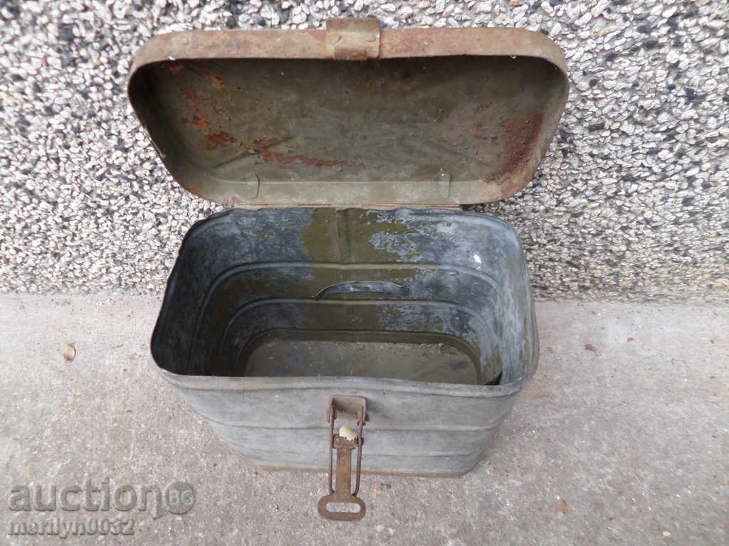 Παράδοση δοχείο Στρατού Β 'Παγκοσμίου Πολέμου κουτί WW2 Παράδοση δοχείο Στρατού Β 'Παγκοσμίου Πολέμου κουτί WW2