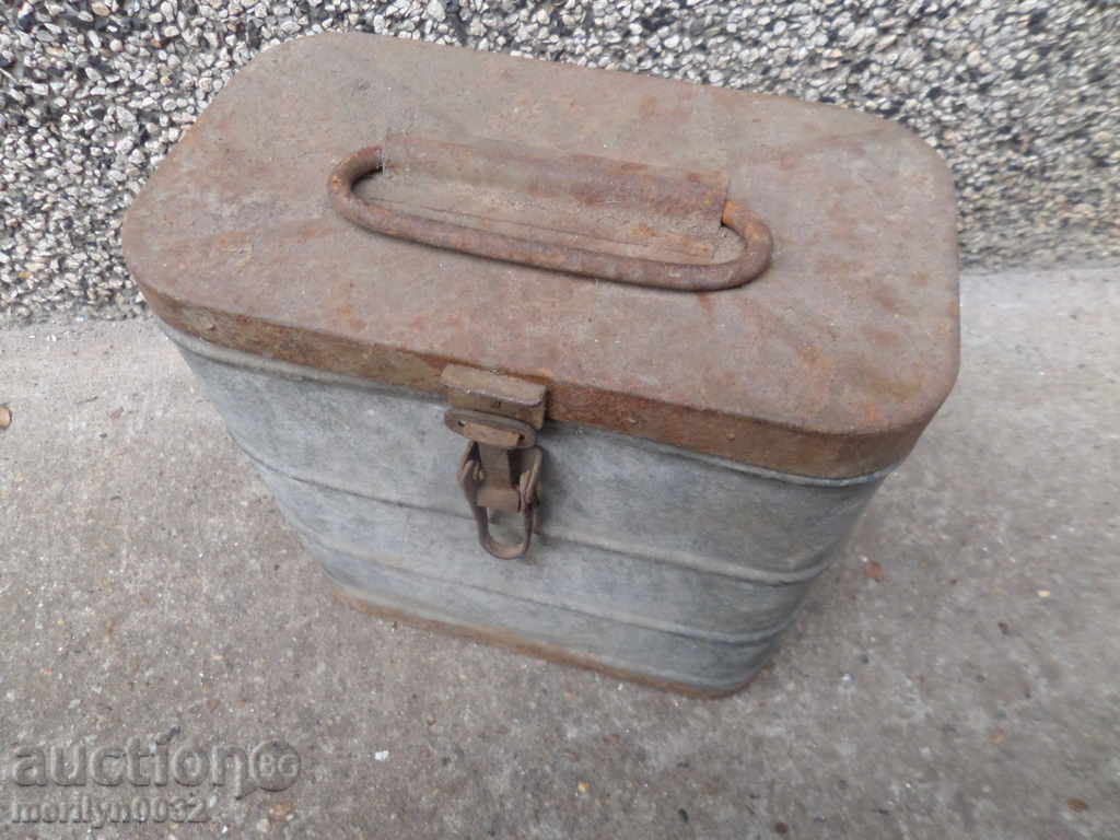 δοχείο Στρατού Β 'Παγκοσμίου Πολέμου κουτί WW2 - 7 δοχείο Στρατού Β 'Παγκοσμίου Πολέμου κουτί WW2 - 7